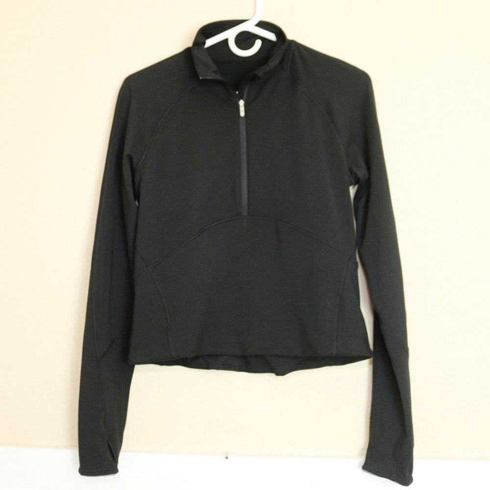 Lululemon Kicking Asphalt Black Crop Jacket Sz 8